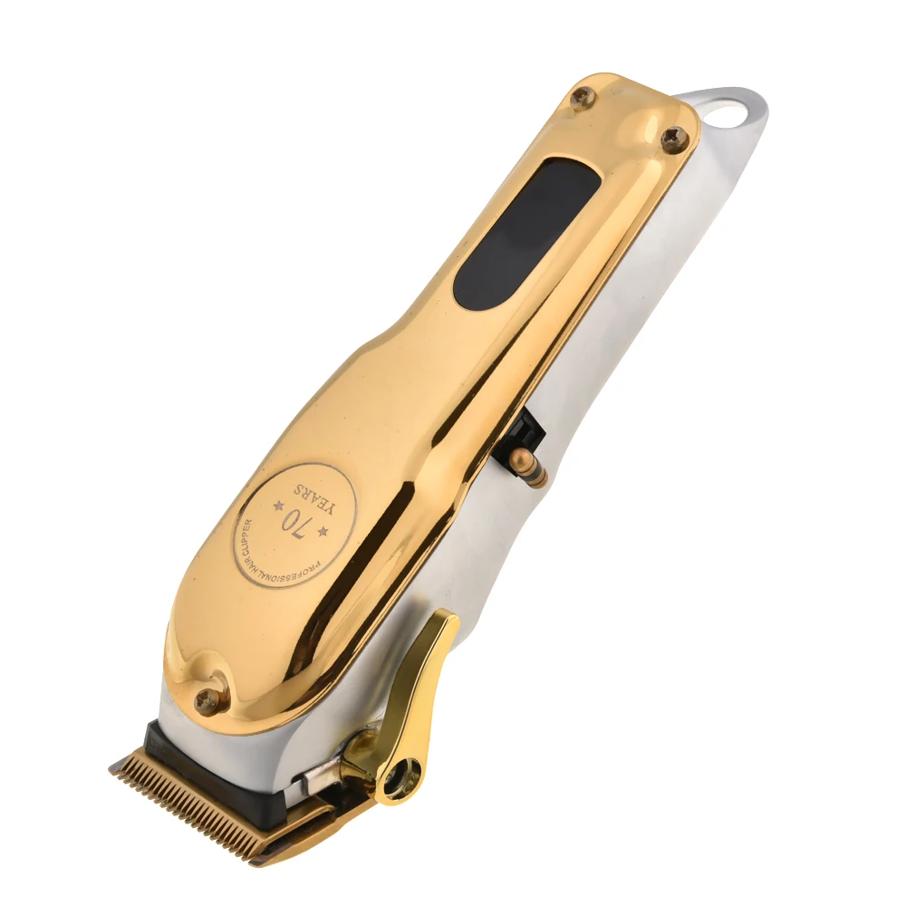 High Quality Professional Gold Electric Hair Clipper Trimmer For Barbers