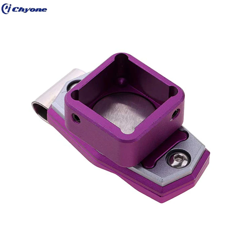 aluminum alloy portable magnetic snooker  billiard pool cue chalk holder