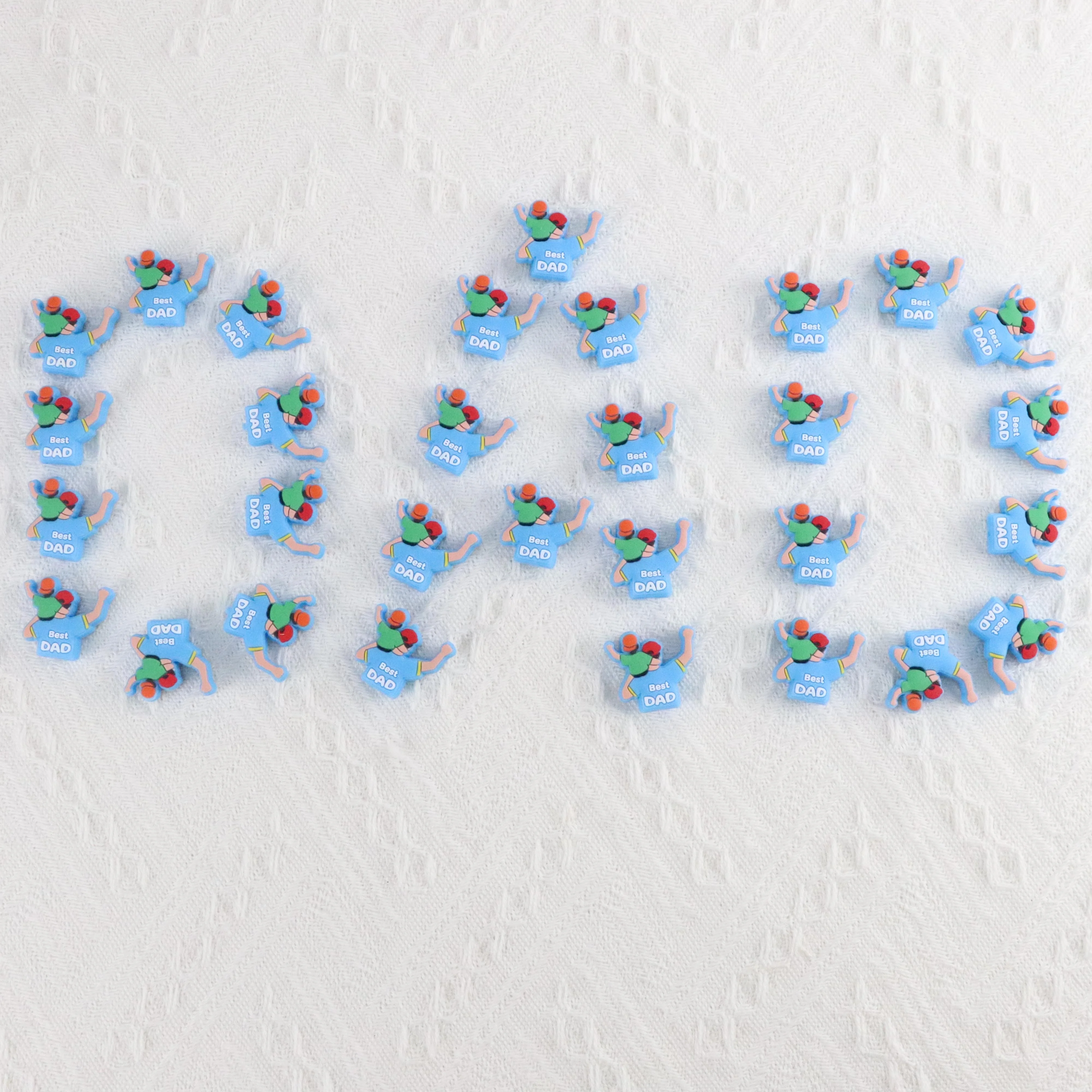 BPA Free DIY For Pen Making Pacifier Necklace Jewelry Chewable Nursing Toys Best DAD Focal Silicone Bead