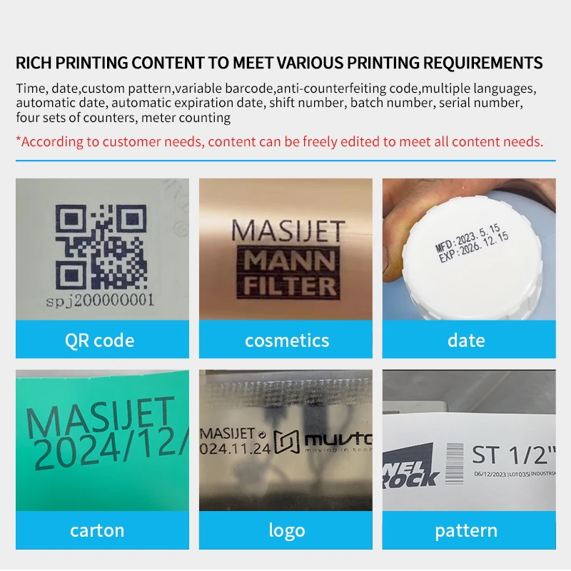 2024 High-Resolution Inkjet Printer Encoder Machine 600DPI TIJ Date Printer Compatible with 12.7mm and 25.4mm Ink Cartridges