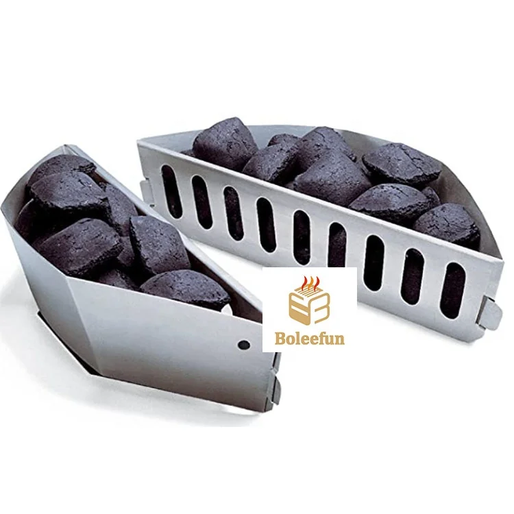 Iron Galvanizated Fire Starter Charcoal Briquet Holders For Bbq