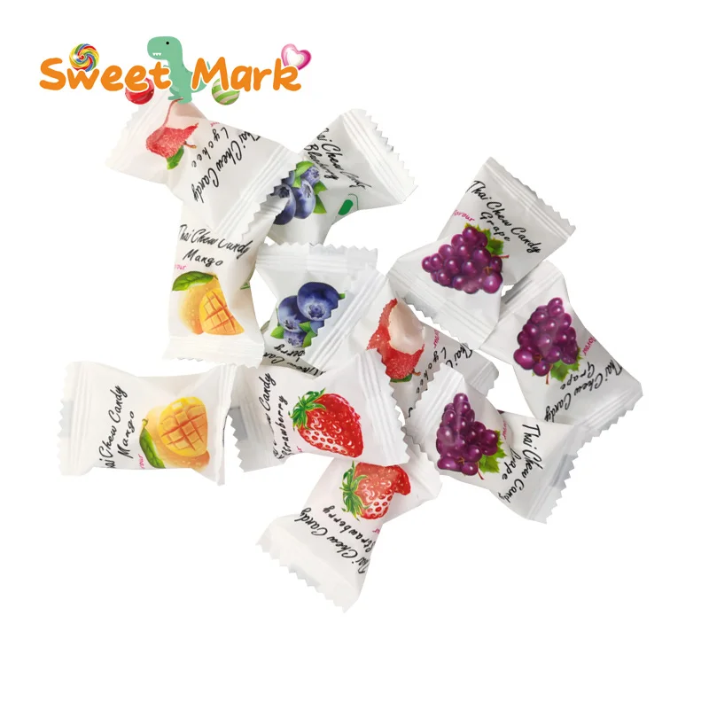 Fruit flavors halal gummy candies chew candy kid leisure snacks