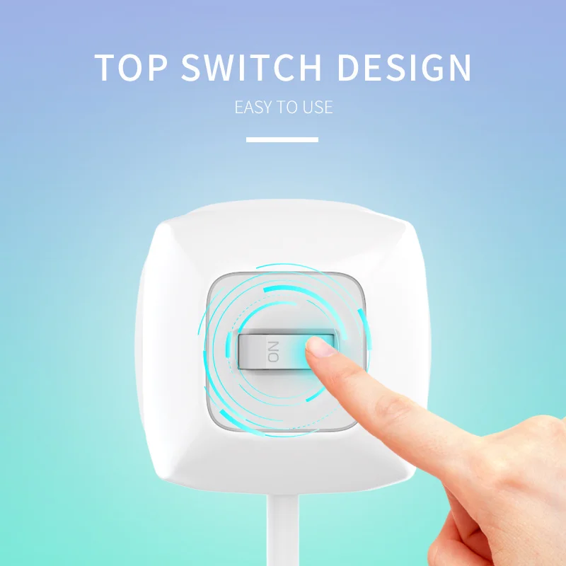 Worldplug 11 Way USB EU Surge Protector Tower Outlet Extension Power Strip with USB