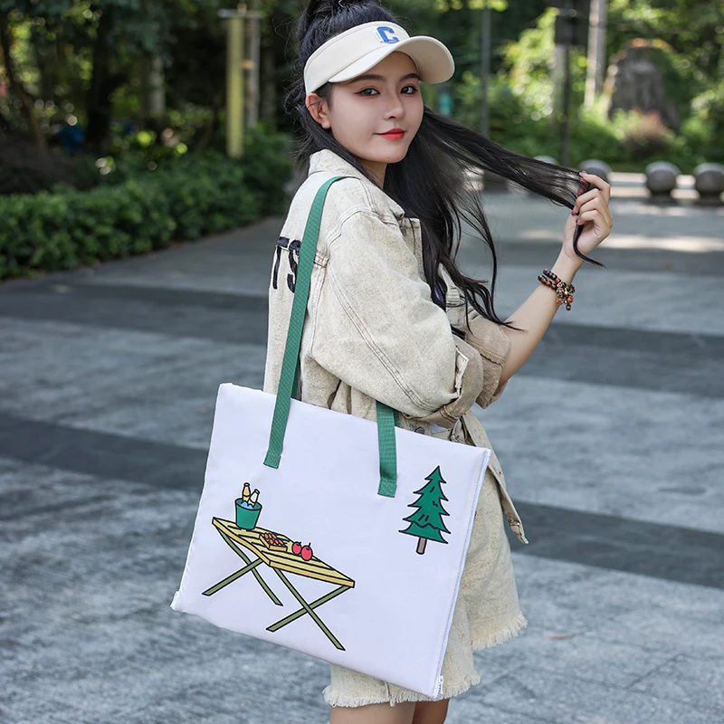 600D oxford Multifunctional  2 in 1 Shoulder bag  picnic mat