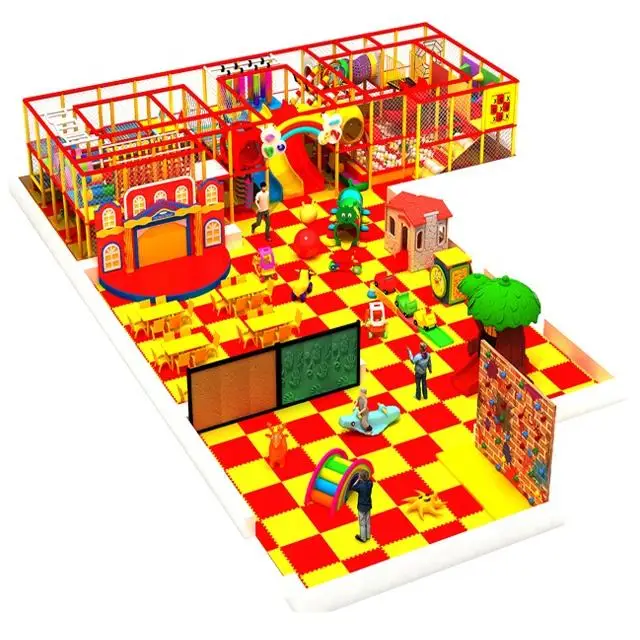 Space theme children play area commercial soft play ball pits slide kids indoor playground