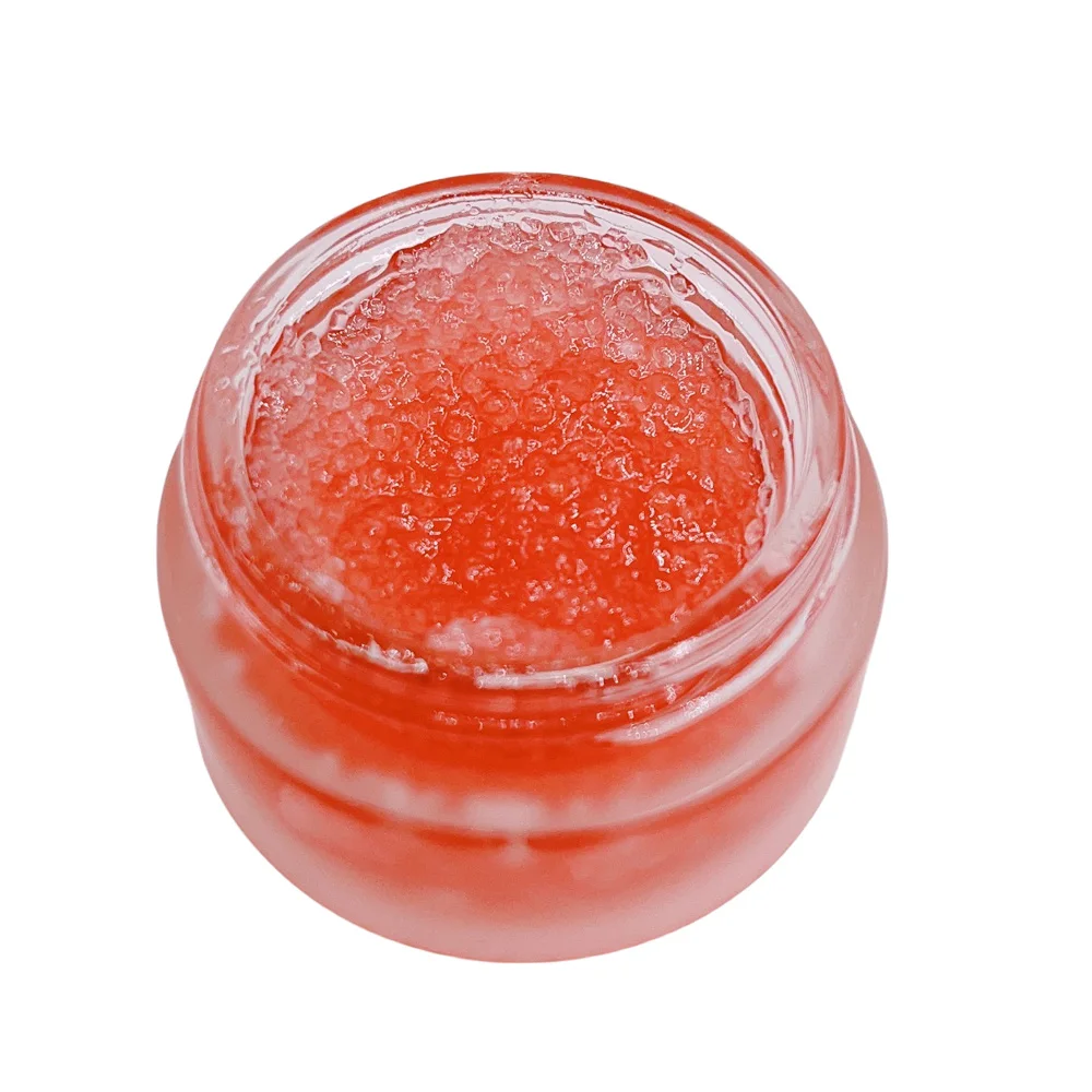 Private Label Lip Exfoliating Scrub Remove Dead Skin Moisturizing Smoothing Sugar Brightening Himalayan Salt Pink Lip Scrub