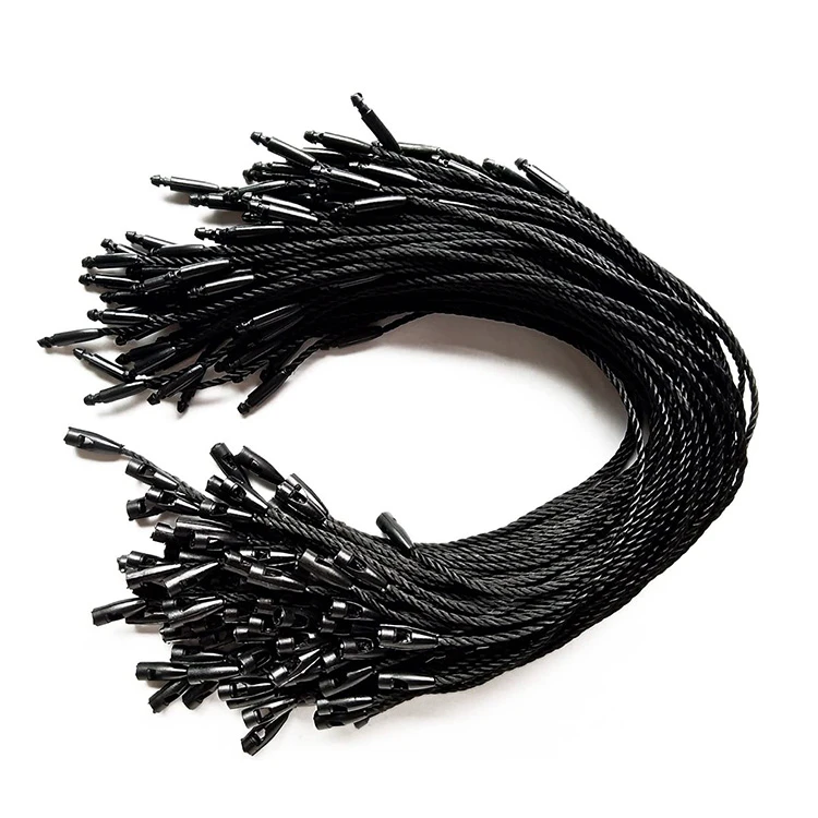 Hot Sale Normal Plastic Seal Hang Tag String 7 Inch Nylon Hang Tag String for Clothes Gift Bags Price Tags