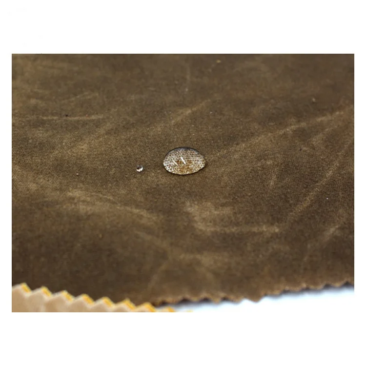 100% Cotton Waxed Waterproof Canvas Fabric for Carcoats Windcheaters, Wind-Jacket Fabric