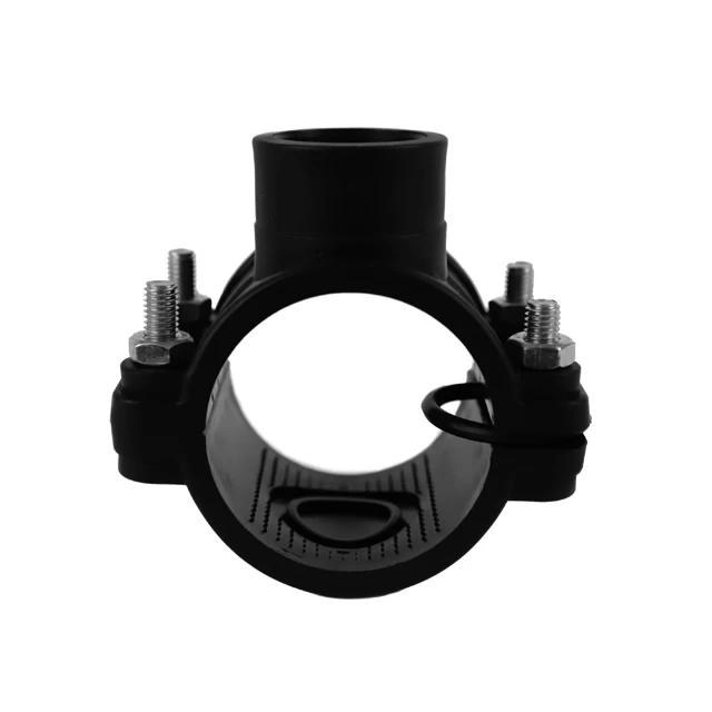 Wholesale HDPE Fittings Saddle Clamp Pipe Fitting Black Plastic Saddle Clamp For Pe Pipe Drip irrigation system