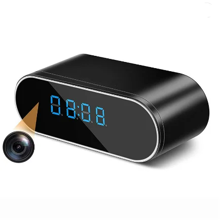 Amazon Hot Selling Smart Clock IP Spy Camera 1080P HD wifi Mobile Phone Remote Home Safety Belt Night Vision Hidden Mini Camera