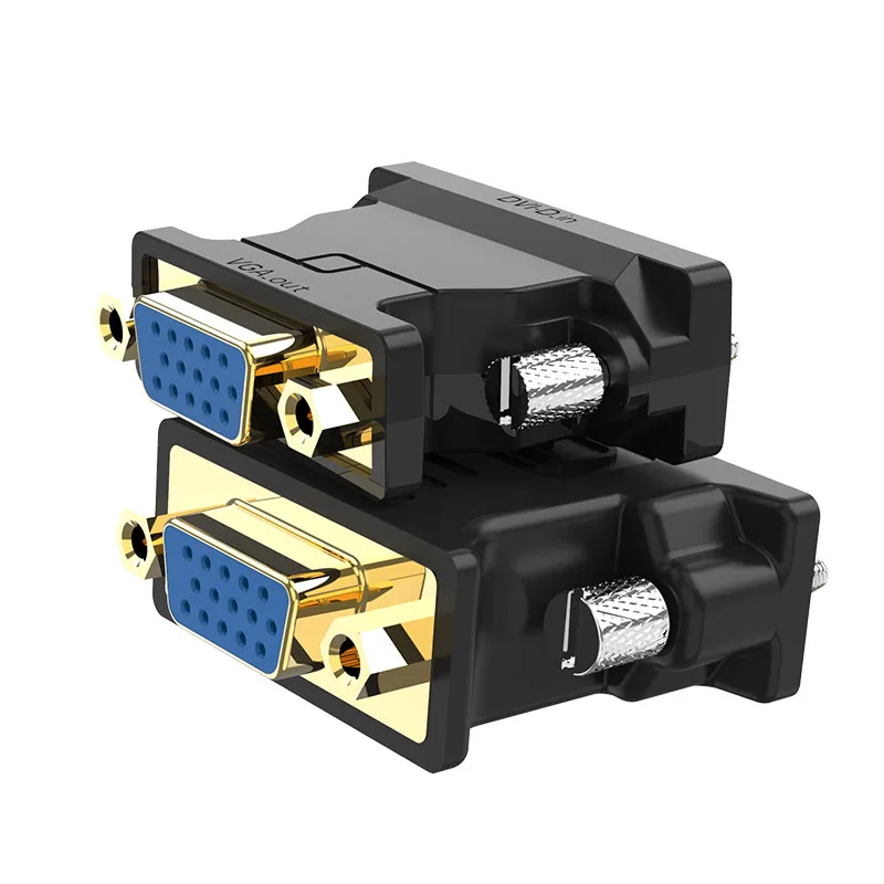 FOINNEX DVI-I to VGA Cable 24 Pin DVI to VGA Adapter  DVI-D male to VGA Female Converter