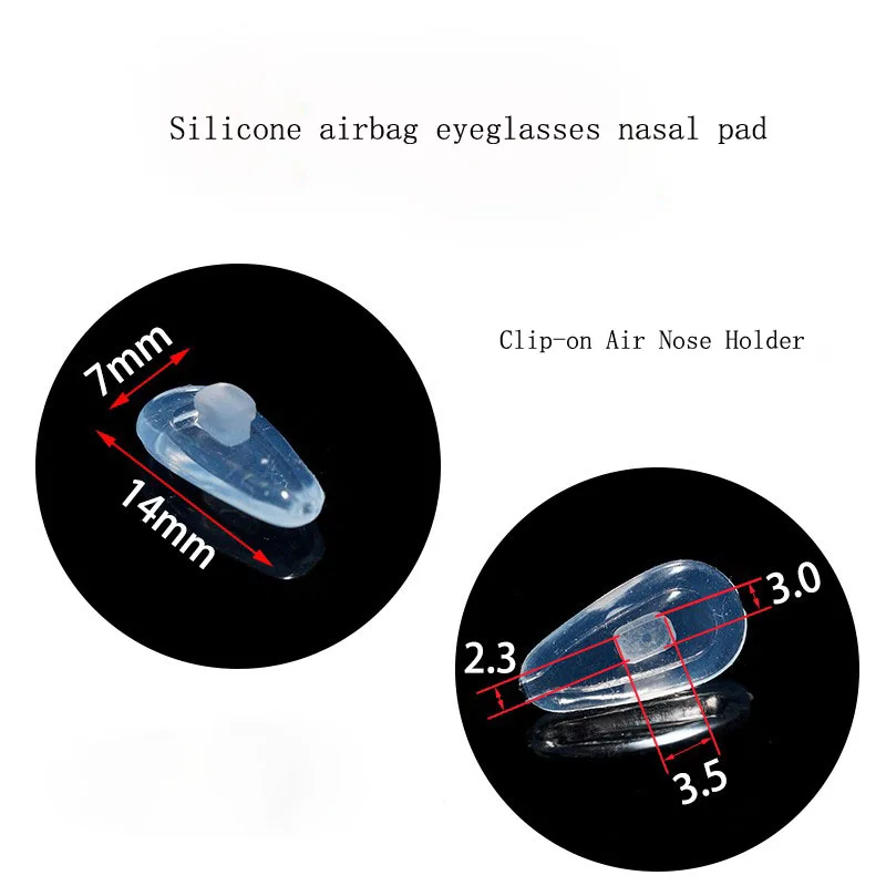 Silicone  Eyeglassey Cassette Nose Pad Airbag Type  Cassette Nose Pad Air Bag Nose Pads