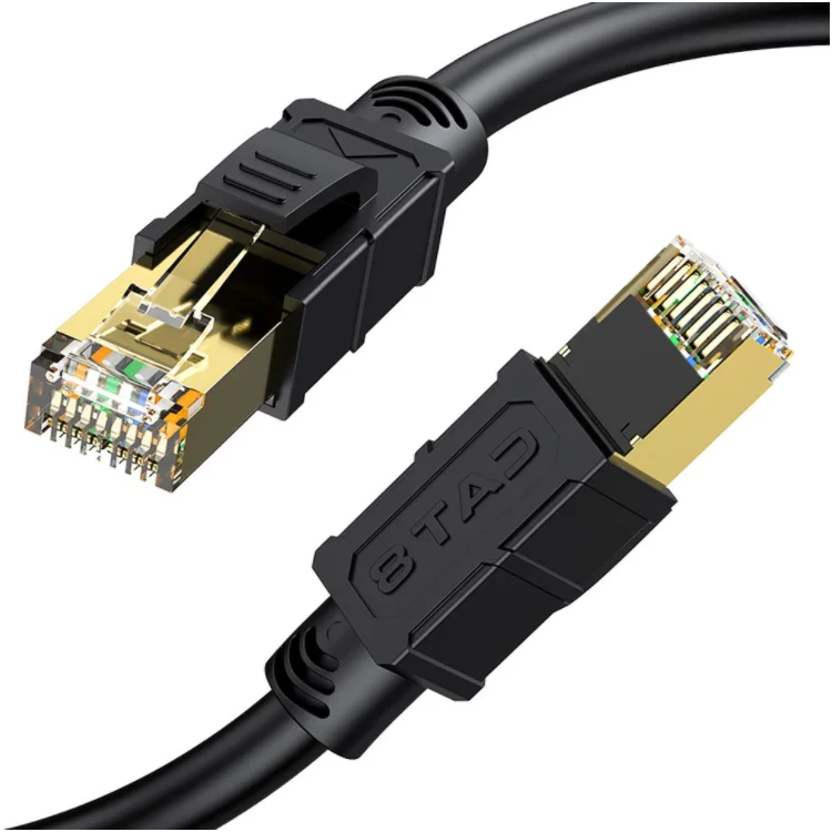 Computer Use Rj45 Connector Pvc Jacket Copper Wire Cat 5e 6 Cat7 Cat8 Ftp Indoor Network Cable Patch Cord