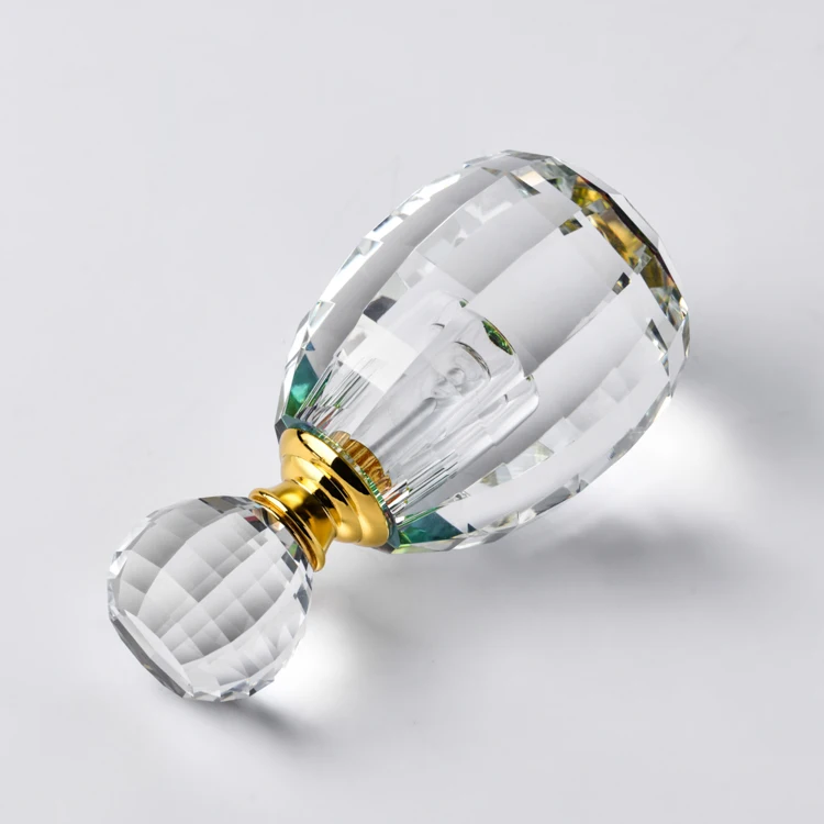 100 style custom size crystal crafts empty clear K9 crystal mini oil bottle Transparent empty perfume bottles crystal