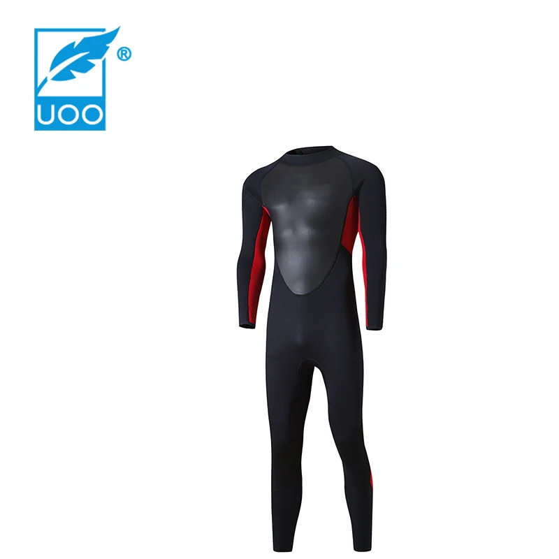 UOO Неопреновые мужские гидрокостюмы для серфинга дайвинга с застежкой-молнией 3