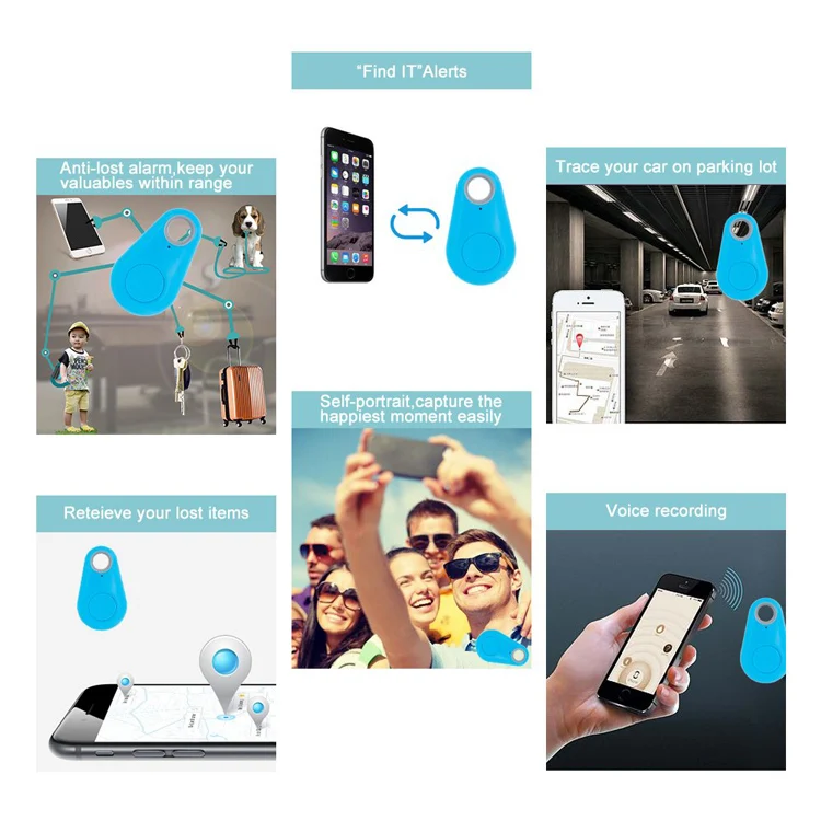 Anti Lost Smart Wallet Key Finder Bluetooth Pet Dog Tracker