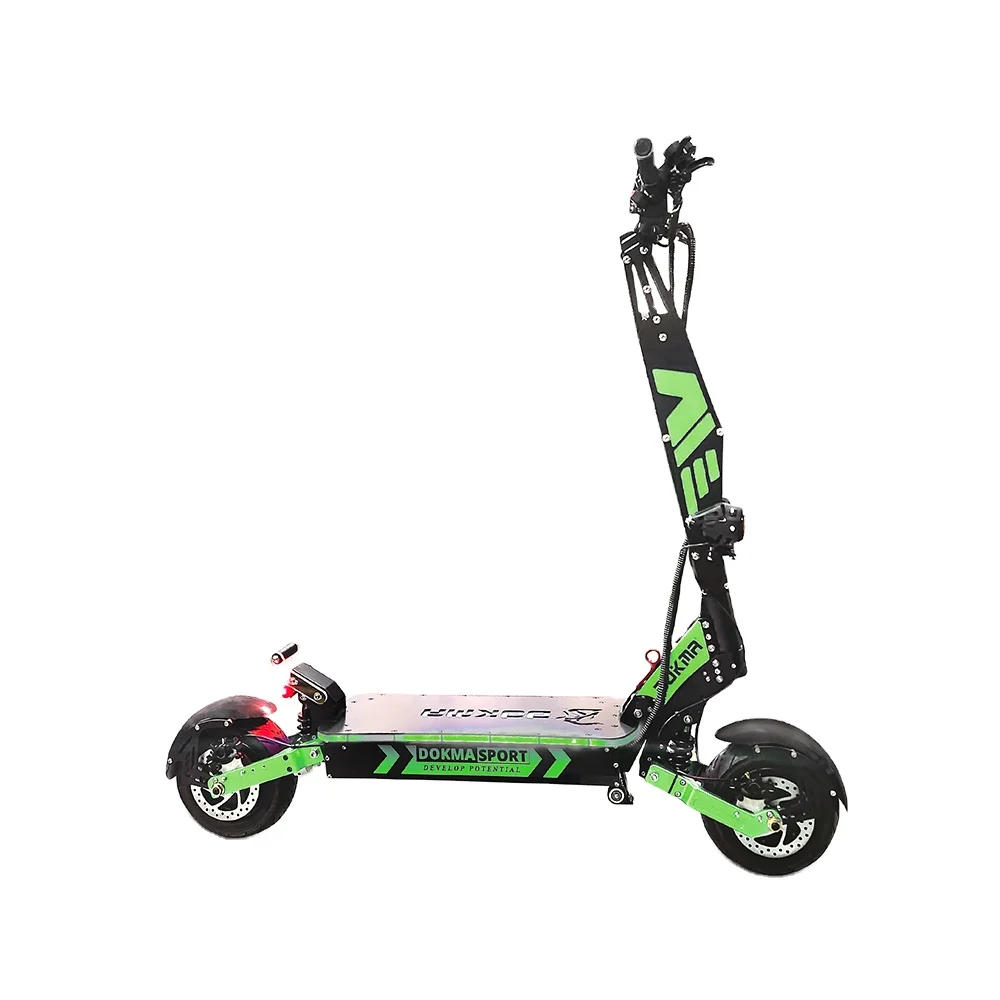 DOKMA 11 inch tires D-NINJA 60V 4000W Dualtron Dual Motor Hydraulic Shock Electric Scooter Absorption