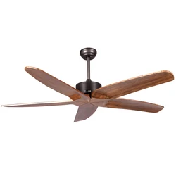 60 Inch Modern Luxury Simple Home Decoration Solid Wooden Ceiling Fan With High Quality