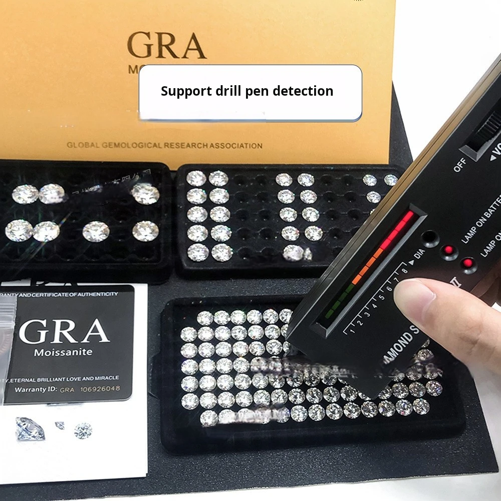 TELULA Wholesale Round 3mm 14mm VVS White D Color Color Play Fire Round Moissanite Loose Stones with GRA Certificate