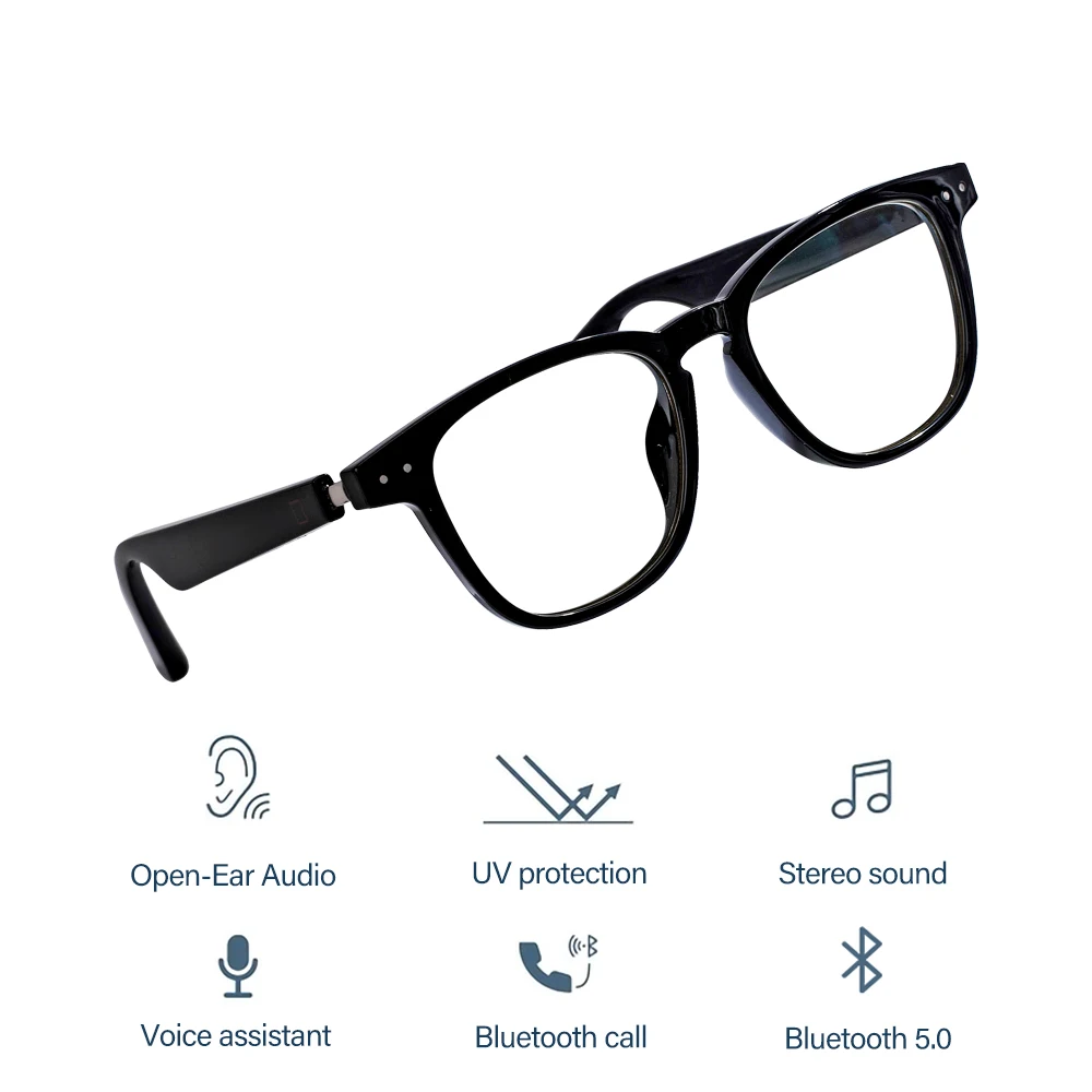 2022 Беспроводная зарядка Смарт аудио солнцезащитные очки TR90 оправа защита от синего света солнцезащитные очки наушники