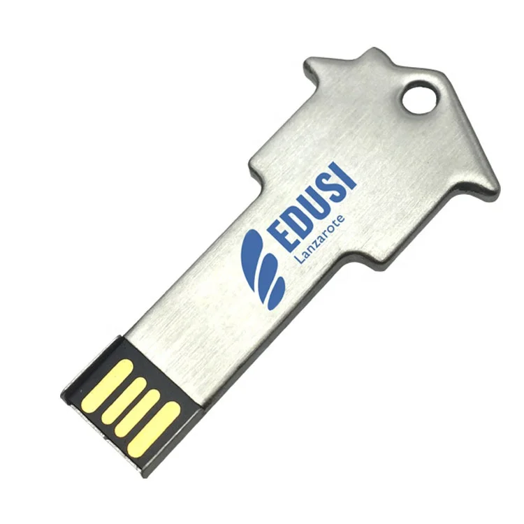 special usb flash dive house shape flash drive stainless steel usb thumb drive 4gb stick 64MB