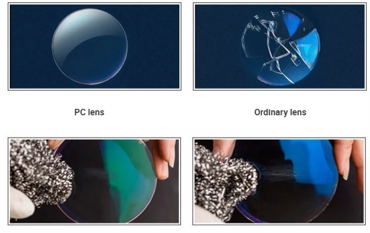 Sports Lenses Hot Sale 1.59 PC  Ophthalmic Lenses single vision blue cut optical lenses