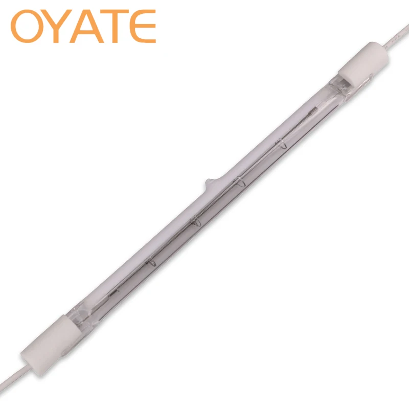 350mm 1000w 240v Heat Tube Infrared Quartz Glass Halogen Heating Lamp for Heater Drying Heating