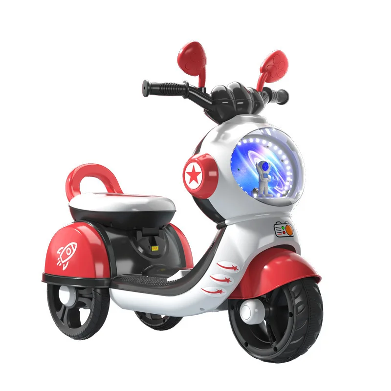 Unisex Remote Control Electric Motorcycle Stroller Inspired by Astronaut 1-5 Years Old electric Ride-on Car Kids Both Boys Girls