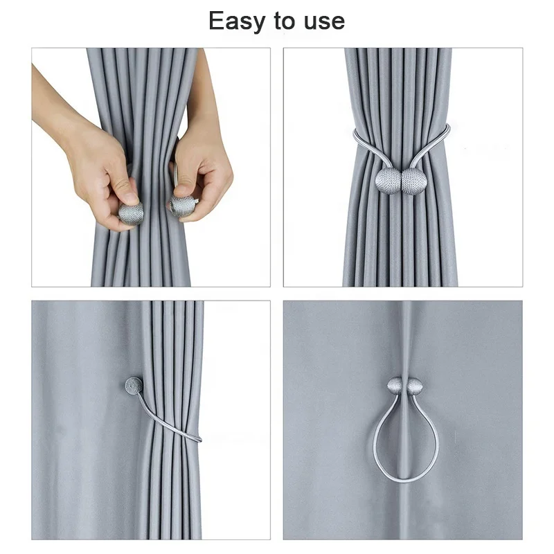 19 Colors 46 cm Gold Magnetic Macrame Curtains Accessories Buckle Tiebacks Holder