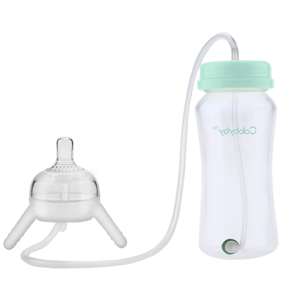 Hiqh quality hands free portable paced bottle feeding for baby