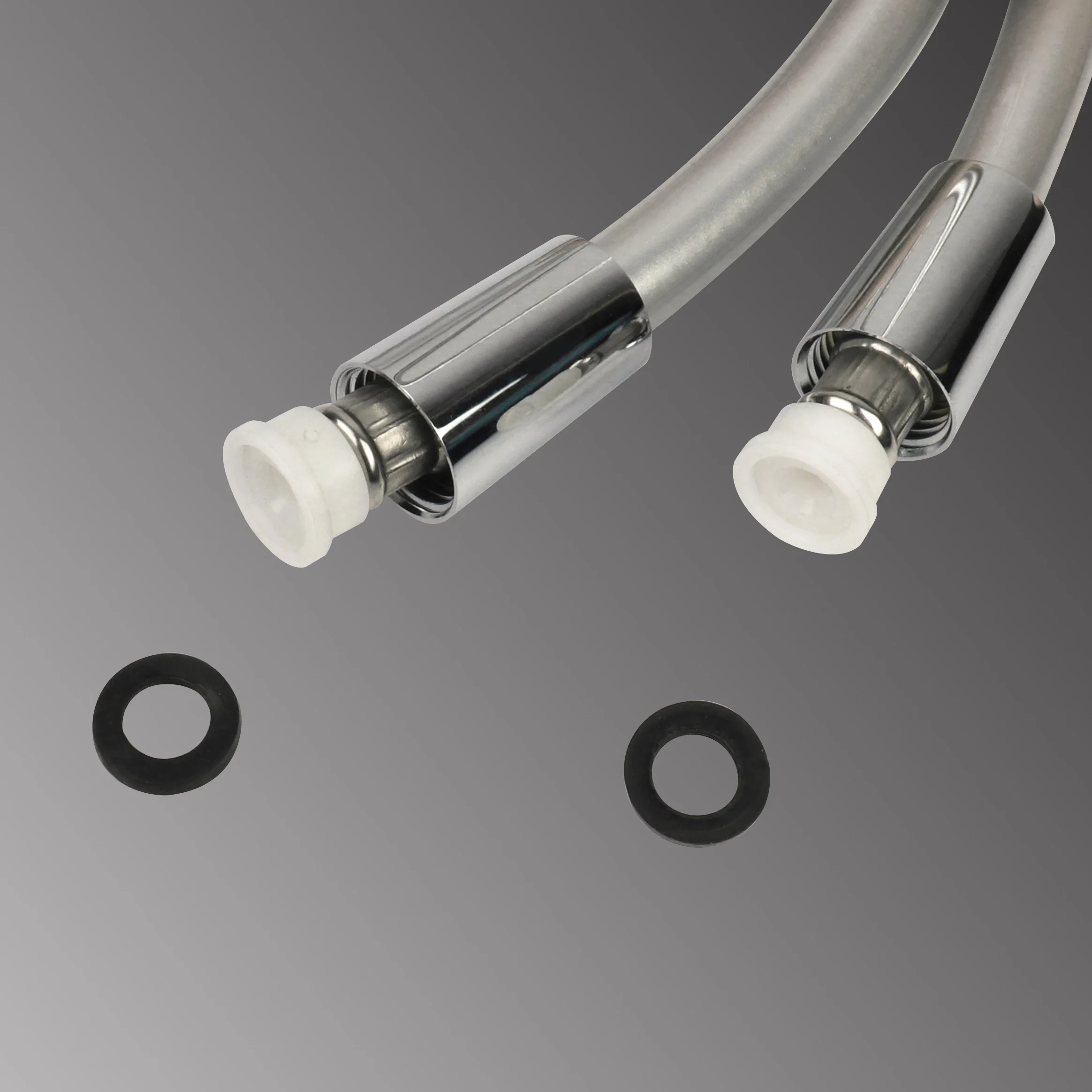 150CM 1.5M Anti-twist Brass nuts F1/2*F1/2  High Pressure PVC Silver Anti-kink And Durable Shower Hose