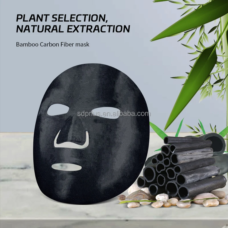 40gsm bamboo charcoal fiber nonwoven facial mask sheet material skin care mask facial sheet mask manufacturer
