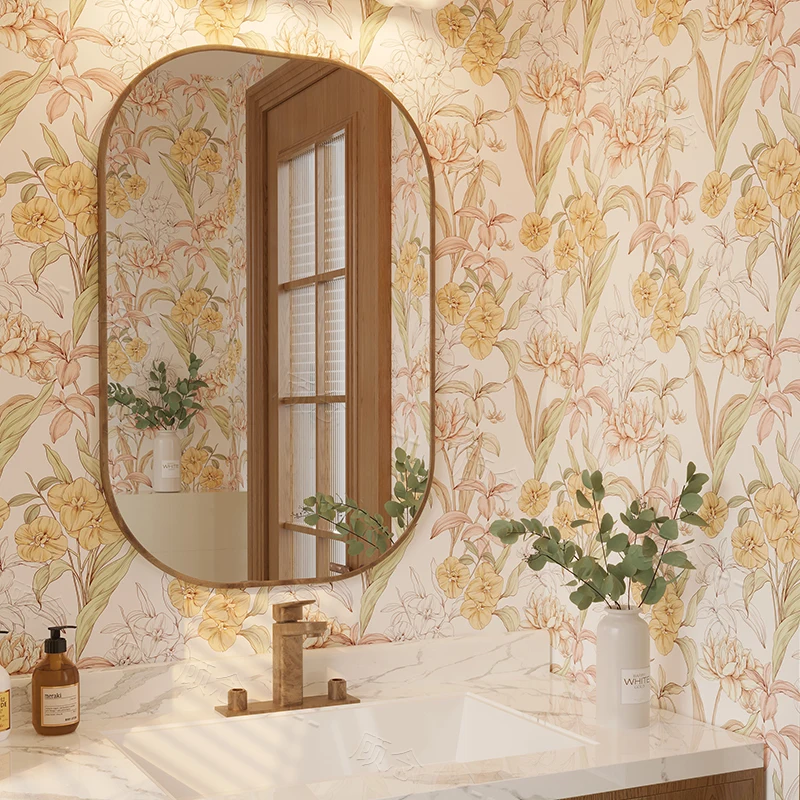 High Quality Self Adhesive  Pvc Wallpaper 3d Floral Design For Home Decoration Living Room Background Wallpaper