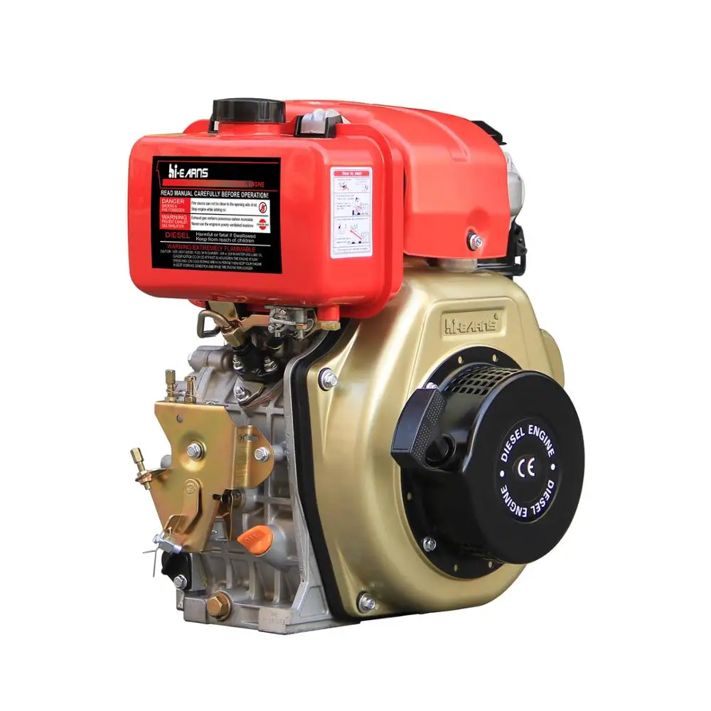 6HP air cooled single cylinder electric start 178f diesel engine