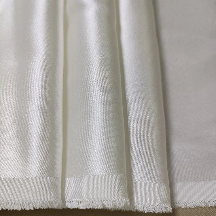 
 Толстая шелковая ткань 30 мм шелковый атлас мягкий шармёз шелк в белом цвете для свадебного платья  