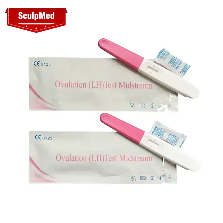 Free shipping one step self testing rapid diagnostic oem ovulation digital LH test MIDSTREAM kits