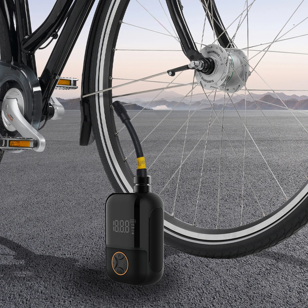 Wholesale Customization Brushless Air Pump Bicycle Car Best Tire Inflation Low Noise Portable High Quality Cycling Accessories