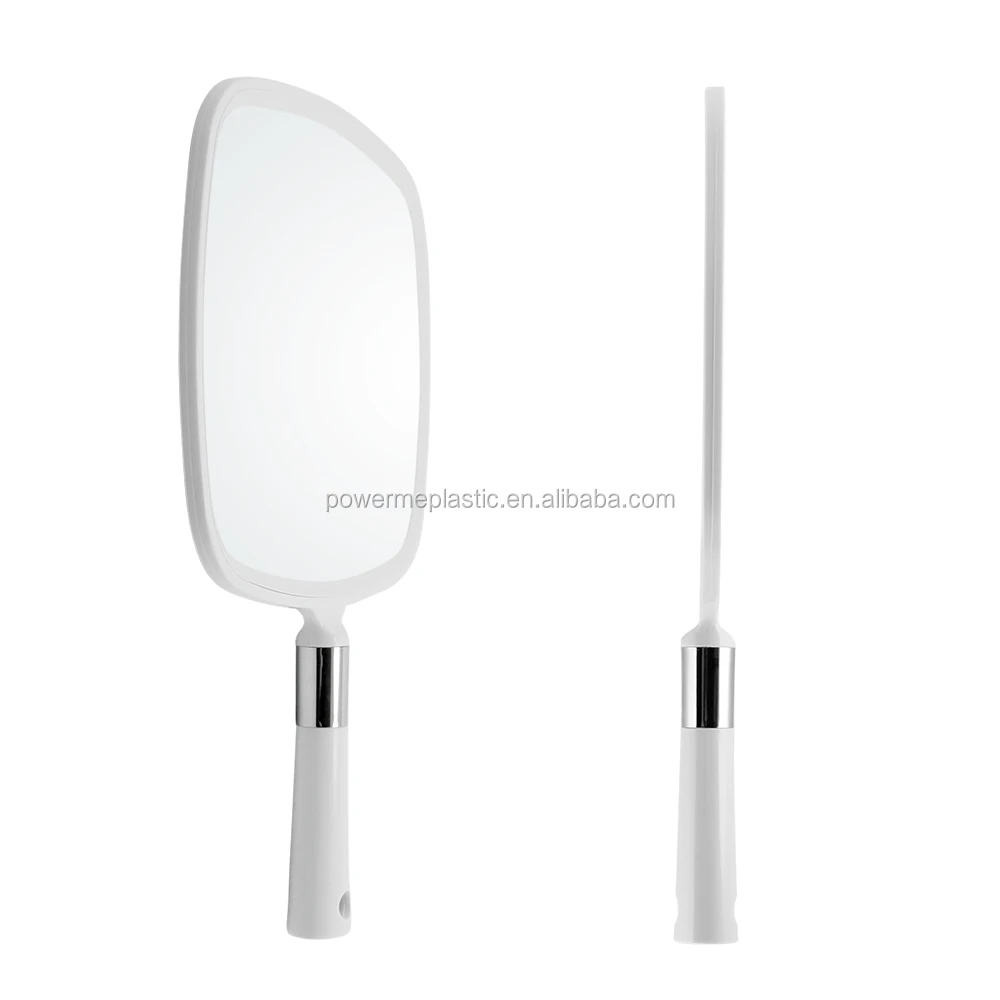 Custom Handheld Vanity Mirror Cosmetic Hand Held Makeup Mirror With Handle