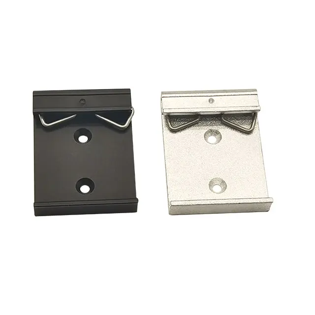 35mm Guide Rail Fixed Clamp Universal Din Rail Mounting Clips 35mm Din Rail Lock Clip Buckled Snap Clip