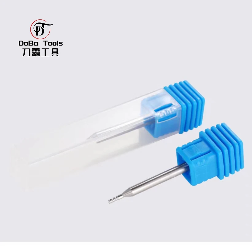 Micro flute diameter 0.4-1.5mm Single flute left rotary milling cutter for 3c products end mill for phone PC PMMA and PET