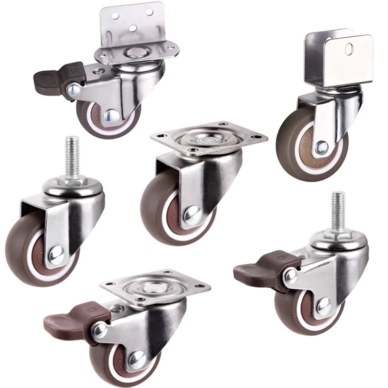 2 inch Hot Sale Child Bed Castor Plastic Splint Wheel black pp twin sofa caster wheel