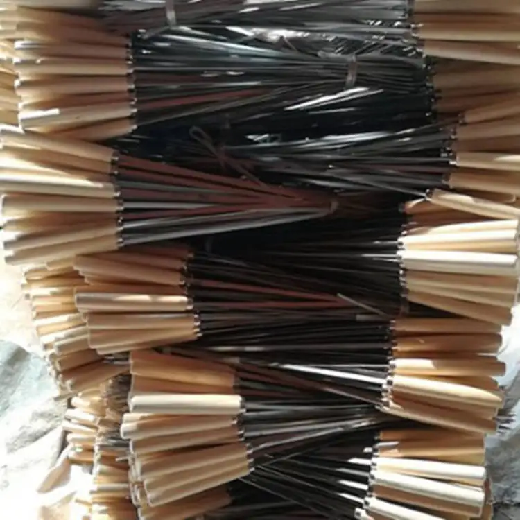 Sharp Point Square Super Stainless Steel Skewer with Wooden Handle for BBQ or Cleaning Kitchen Tool for Camping Packed in Box