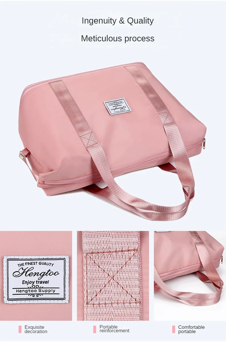 Factory price outdoor sports foldable travel luggage duffel women gym bag custom logo