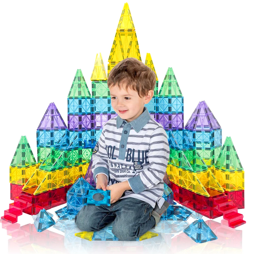 Новое поступление Детские 3D развивающие игрушки магнитные блоки строительные наборы для рождественских подарков на день рождения