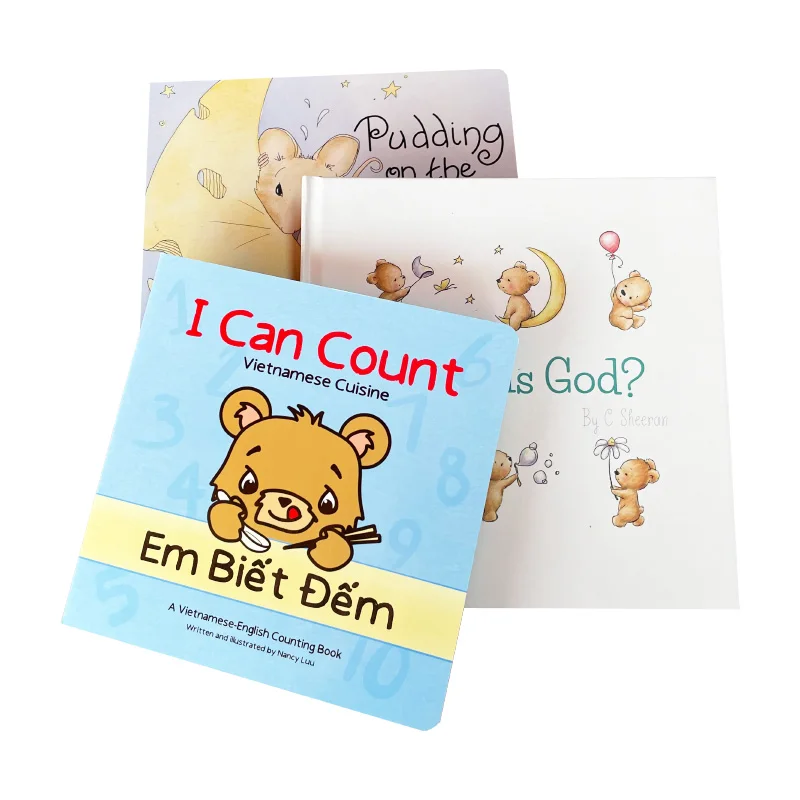 Твёрдый чехол, милая история, обучающая полноцветная детская книжная печать