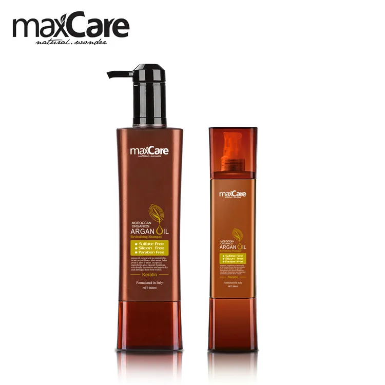 Maxcare high quality morocco oil shampoo for all types hair use, deeply moisturizing shampoo