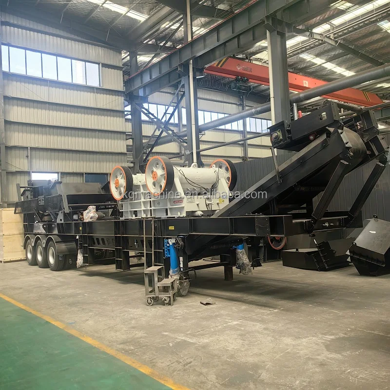 Zhengzhou Factory Discount Price Mobile Jaw Crusher with Tires Mobile Stone Crushing Machine