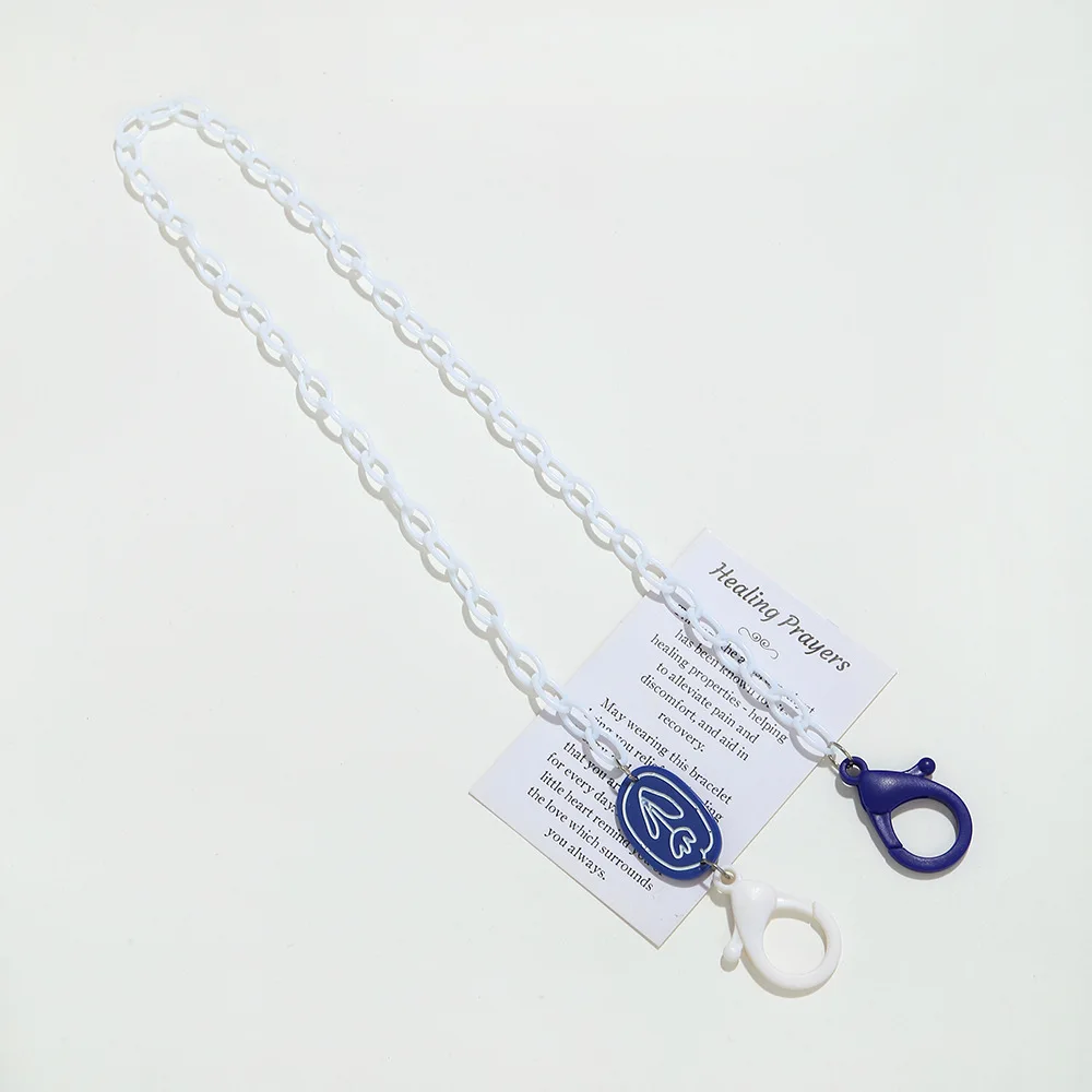 New Korean fashion hanging rope acrylic chain for glasses children small flower hanging rope creative anti loss glasses chain