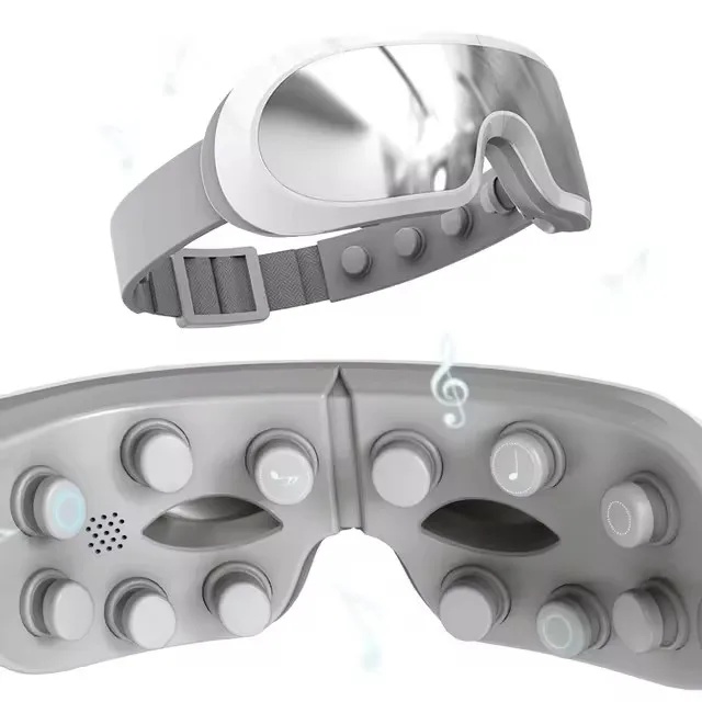 Bluetooth Eye Massager Heat Compress, Air Pressure, Vibration, Wireless Design for Eye Relaxation Air Pressure Eye Massager