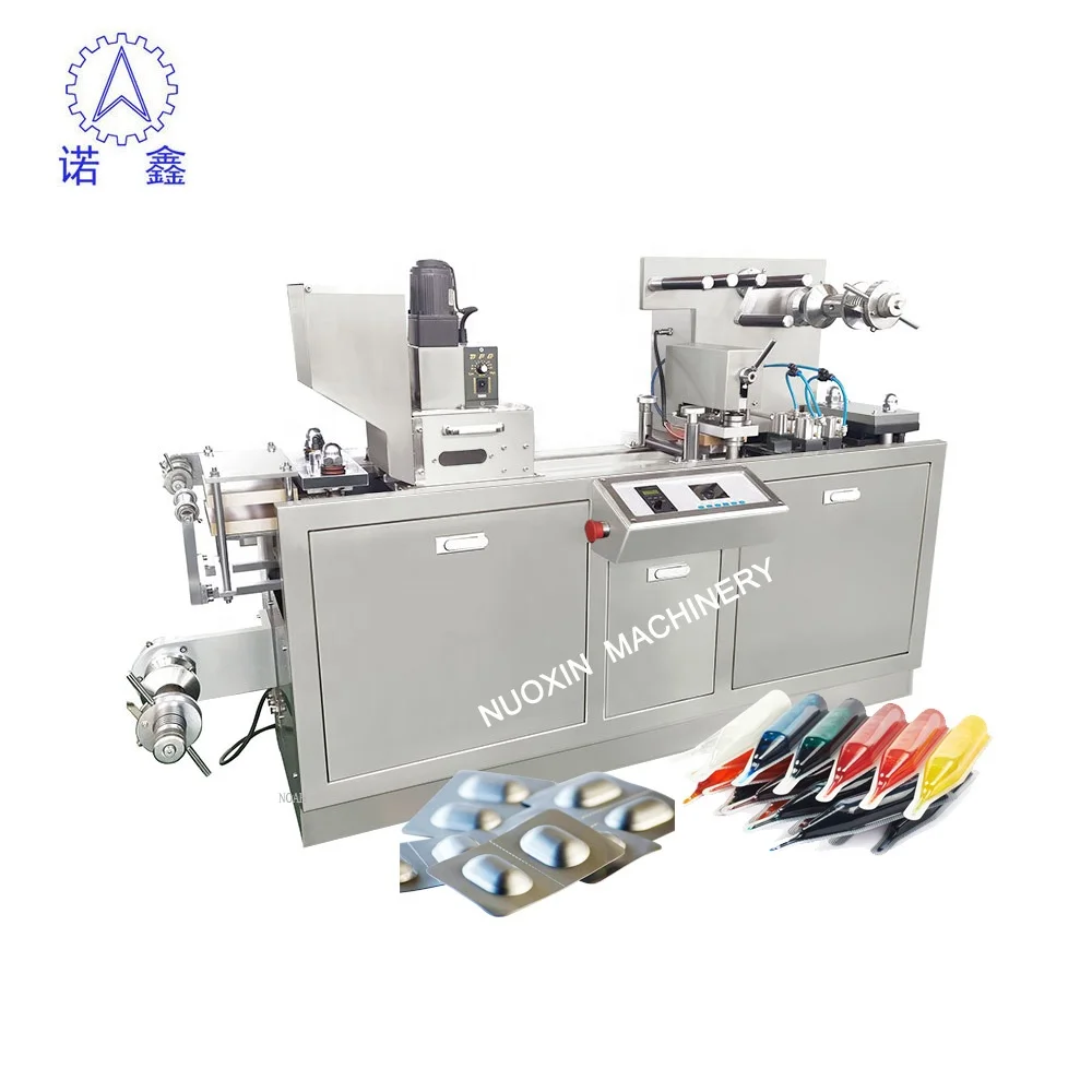 DPB-80  Pharmaceutical  Medicine Dry Fruit Biscuit Fruit Foodstuff Five Metals Parts Carton Tray Blister Packing Machine